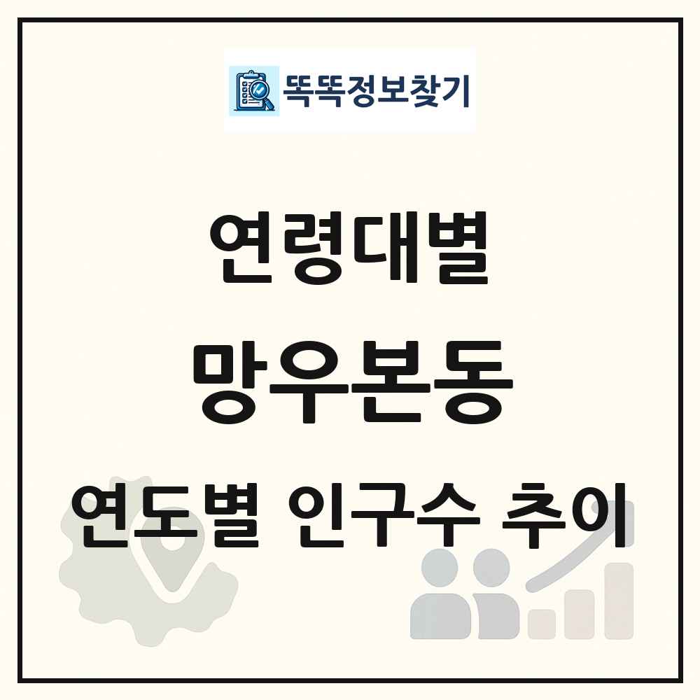 망우본동 생애주기별 인구수 링크 그림